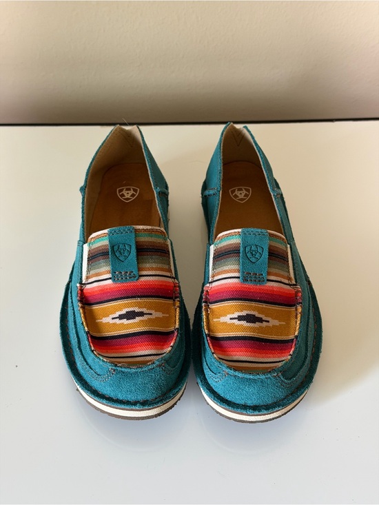 Ariat Shoes - Ariat Cruiser Turquoise Suede Slip-On Flats
